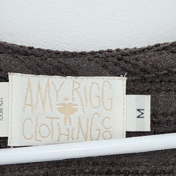 Amy Rigg Women's Wool Blend Vintage Pleated Maxi Dress - M - Picture 3 of 8